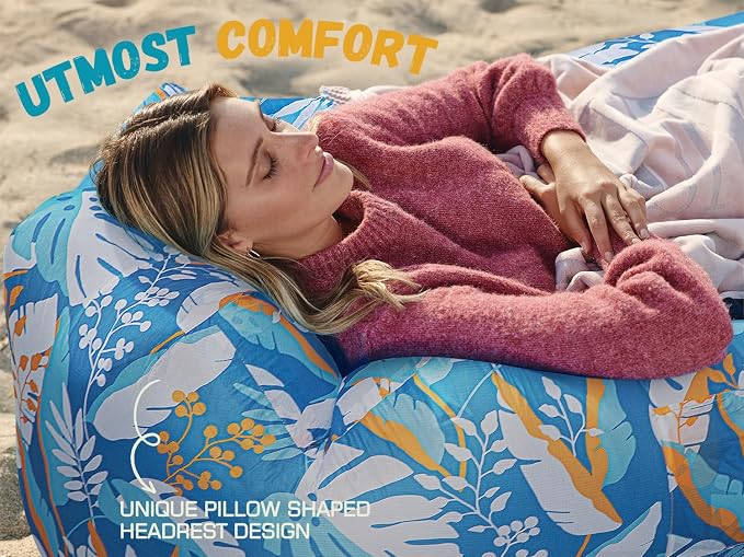 WEKAPO Inflatable Sun Lounger, Air Sofa, Waterproof and Leak-Proof, Picnics and - Image 6