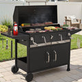 NATURAL EXPRESSIONS Charcoal Grills BBQ grill, 36 in Large Smoker Grill by NaturalExpressions