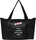 DISCOUNT PROMOS 100 Zippered Non-Woven Tote Bags Set by DISCOUNTPROMOS