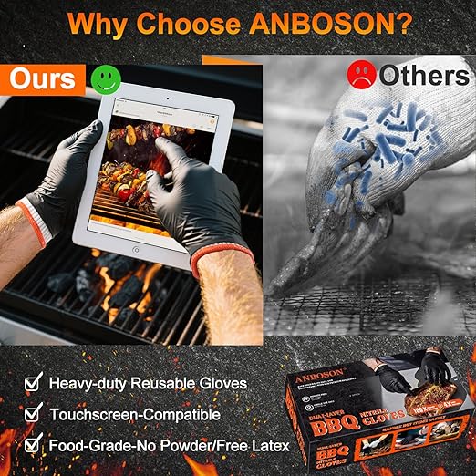 BBQ Gloves for Cooking Baking Grilling - Image 3