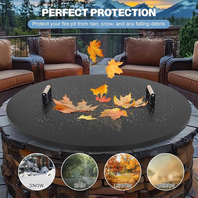Fire Pit Lid Cover Round - Image 4