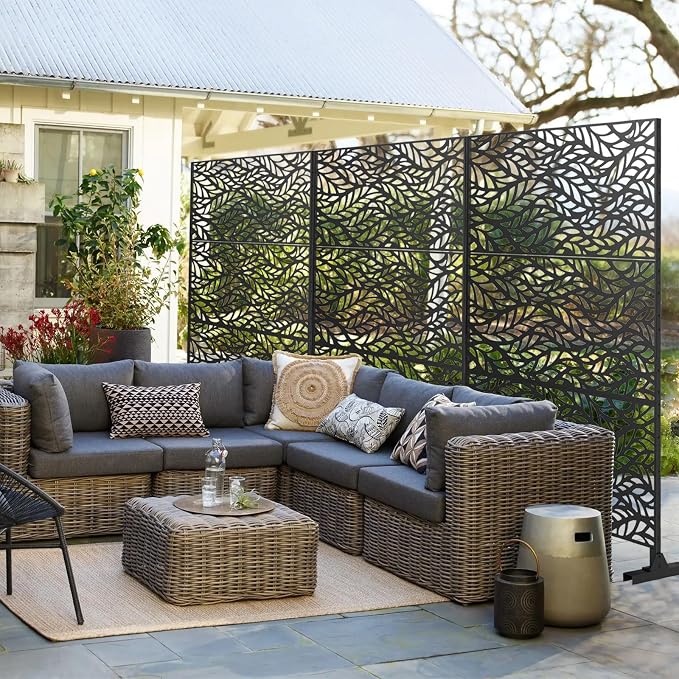 72" H×47" W Metal Privacy Screen, Outdoor Indoor Privacy Screens - Image 8