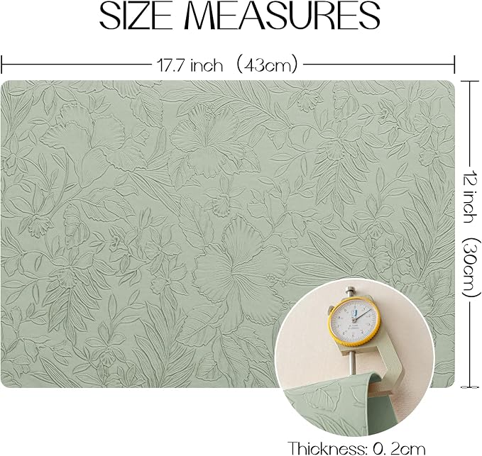 Romanstile Vinyl Placemats Set of 4-12 X 18 Inch - Image 7