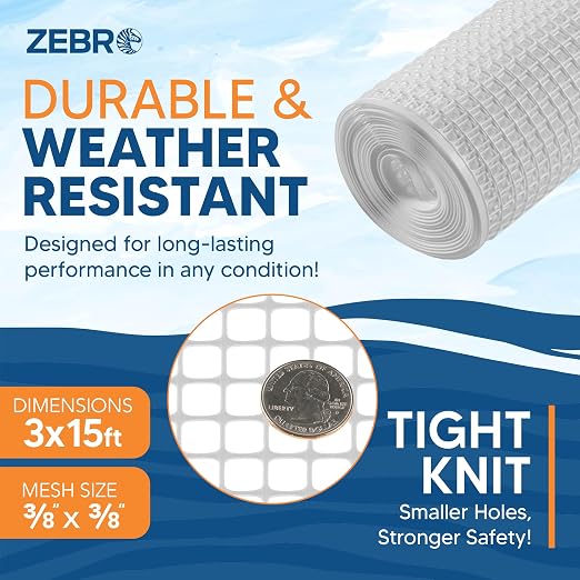 ZEBRO Plastic Hardware Mesh Screen & Fence Roll - Image 4