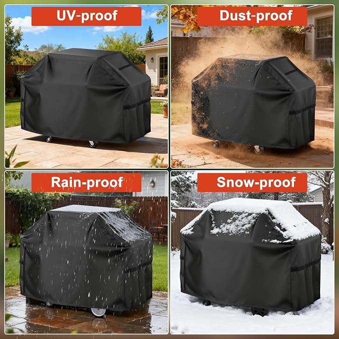LBTING Grill Cover, 60-inch Heavy Duty 300D Oxford Waterproof Windproof UV - Image 6