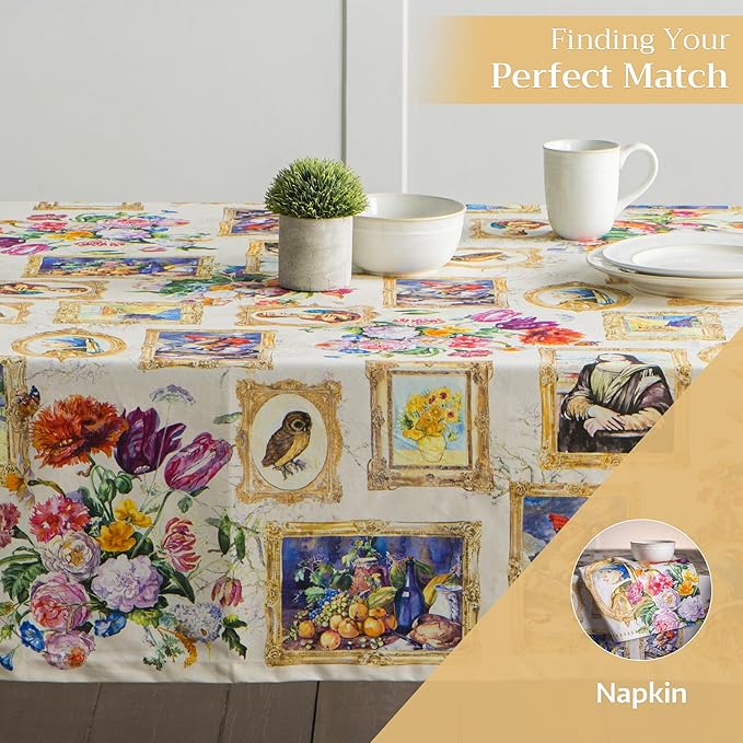 Maison d' Hermine Table Cloth Rectangle Table 100% Cotton 60 x 120 Inches - Image 5