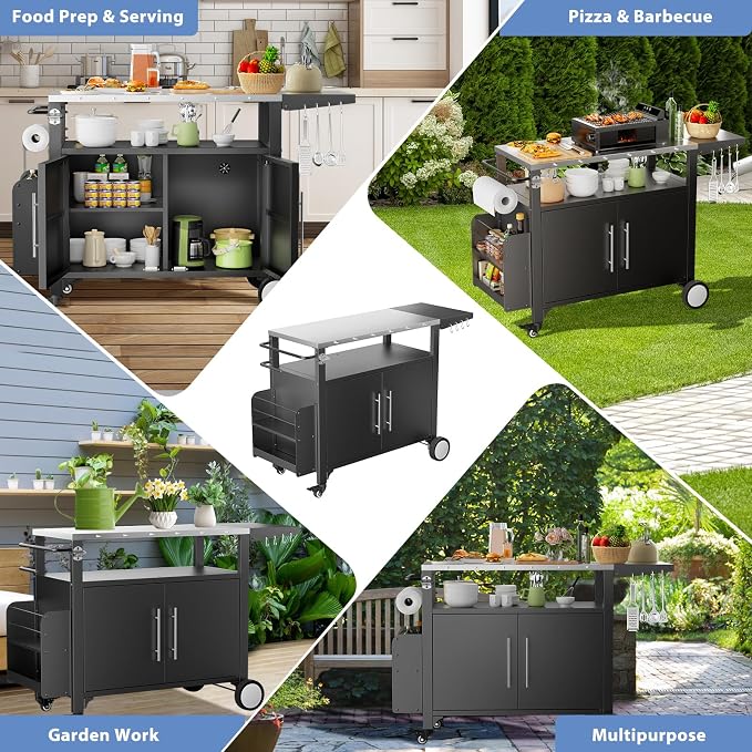 ROOMTEC Outdoor Grill Cart - Image 4