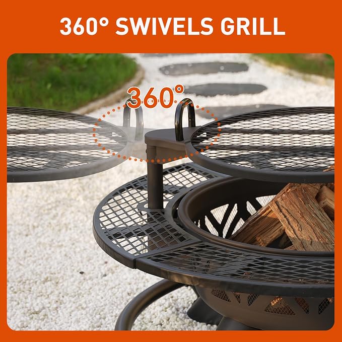 Red Mountain Valley 47" Outdoor Fire Pit - Image 7