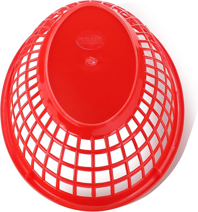New Star Foodservice 44171 Fast Food Baskets, 9 1/4-Inch x 6-Inch Oval - Image 3