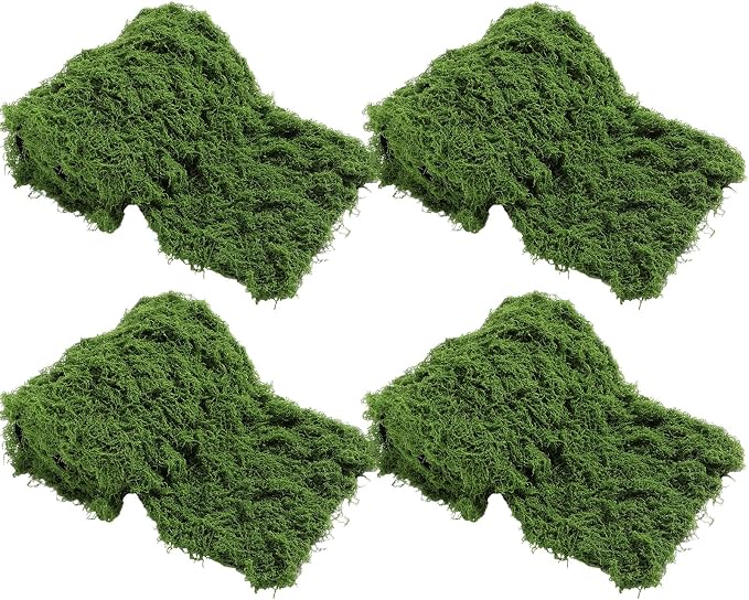 Zeyune 4 Pcs Fake Moss Table Runner by Zeyune