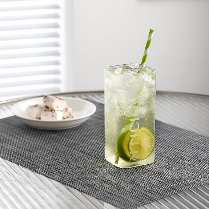LEXMORE Placemat Set of 4 Vinyl/Plastic Woven Place Mats - Image 7