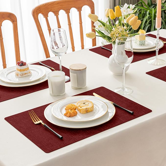 Romanstile Vinyl Placemats Set of 4-12 X 17 Inch - Image 2