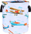 Funny Plane Laundry Basket Foldable Oxford Cloth Tote Bag Laundry Hamper by NUTAINLA