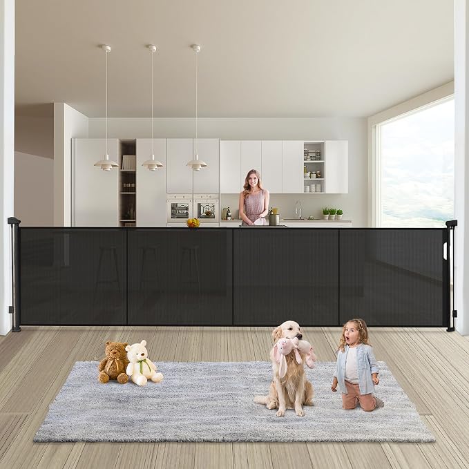 Retractable Baby Gates Dog Gate by Pravoluxmax