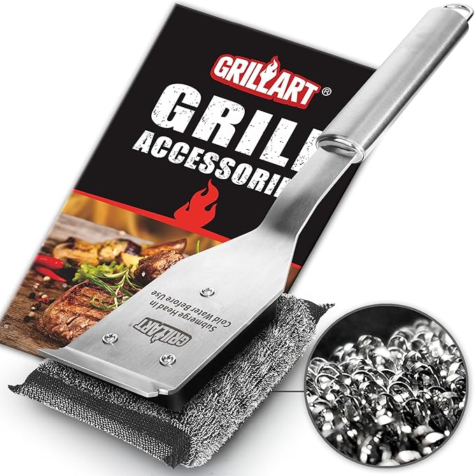 GRILLART Grill Brush Bristle Free, Safe Grill Brush by GRILLART