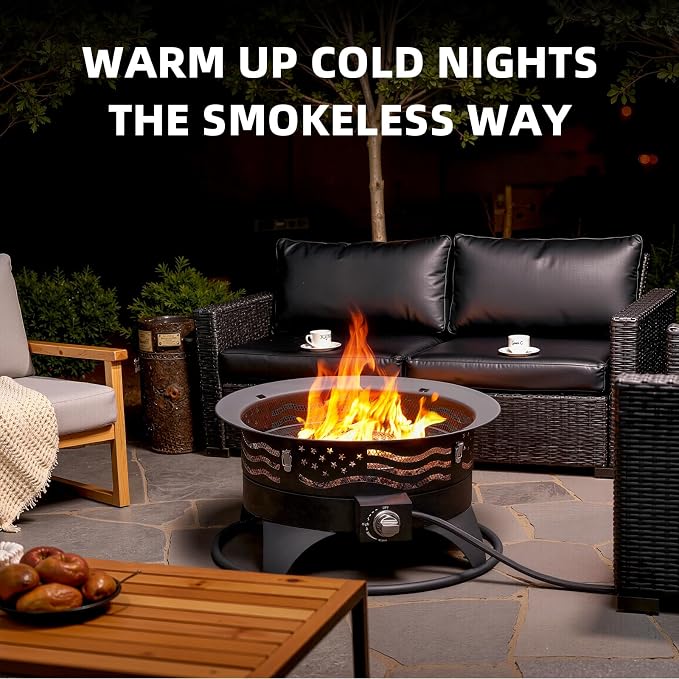 24 Inch Portable Propane Fire Pit - Image 3