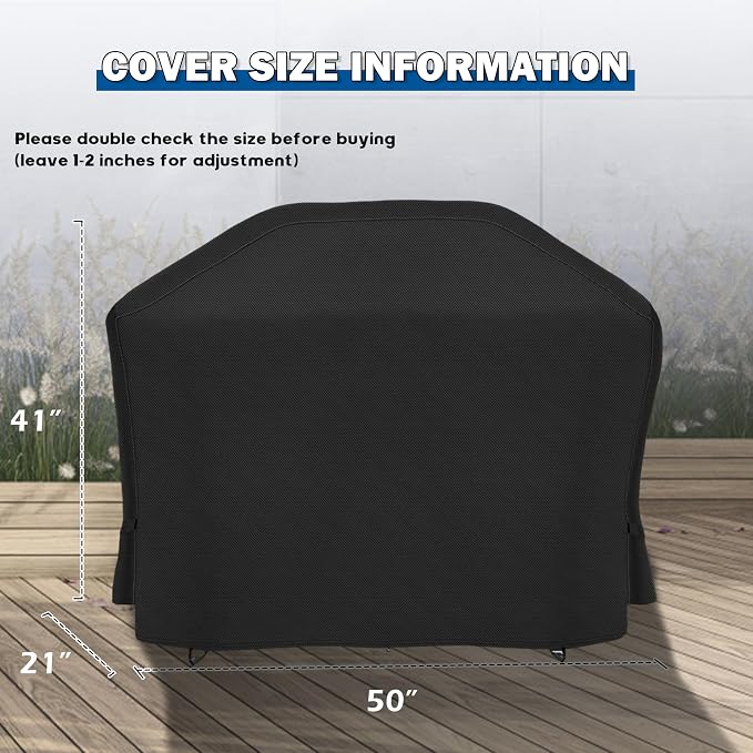 Grill Cover for Electactic 3-Burner Propane Gas Grill - Image 7