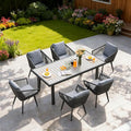 7 Pieces Patio Dining Set for 6 by HomeCareWholesale