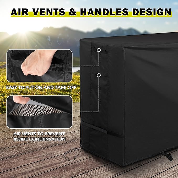 Grill Cover for KingChii 2-Burner 19" Outdoor Flat Top Propane Griddle - Image 4
