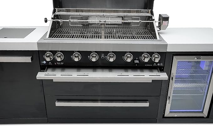 Mont Alpi MAi805-BSSFC 44-inch 6-Burner 115000 BTU Black Stainless Steel Gas - Image 3