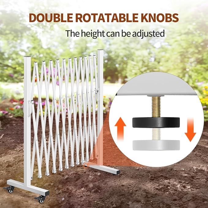 Aluminum Expandable Garden Fence, Portable Barricade Gate - Image 6