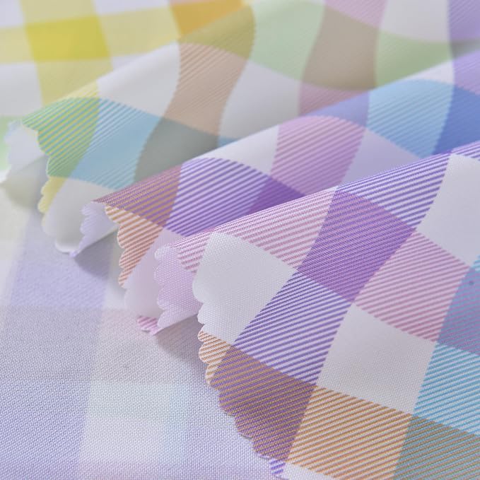 Waterproof Plaid Tablecloth Fabric - Image 2