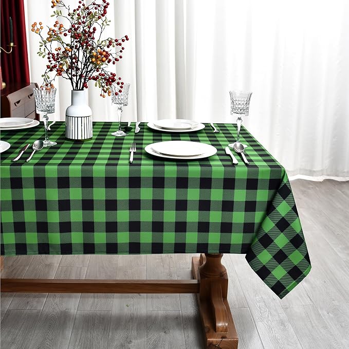 Waterproof Plaid Tablecloth Fabric - Image 4