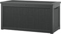 NUNU LAB 300 Gallon Outdoor Storage Box, Resin Large Sturdy Deck Box, Backyard by NUNULAB