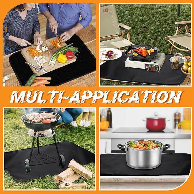 Apipi 24 x 31in Fireproof Grill Mat - Image 7