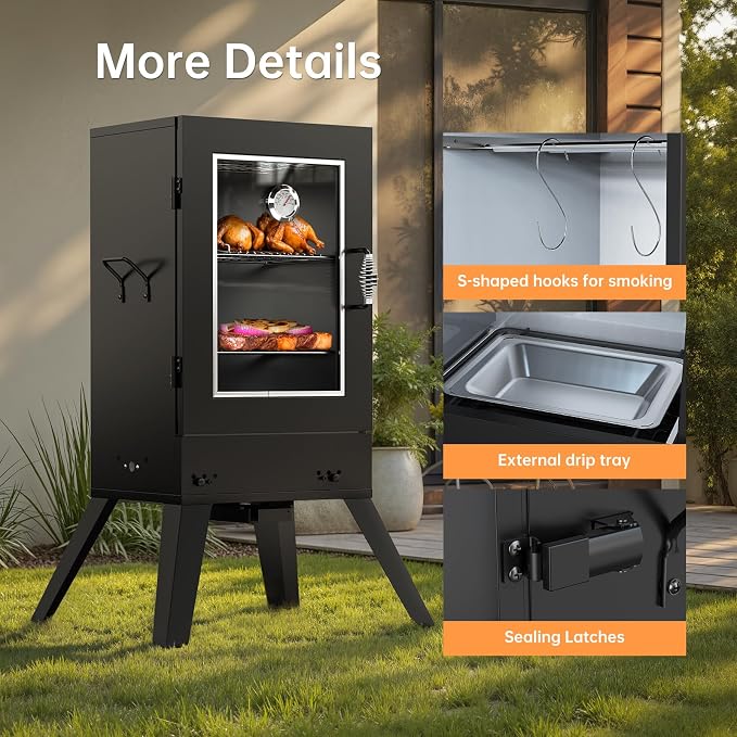 TABU 30-inch Electric Vertical BBQ Smoker - Image 6