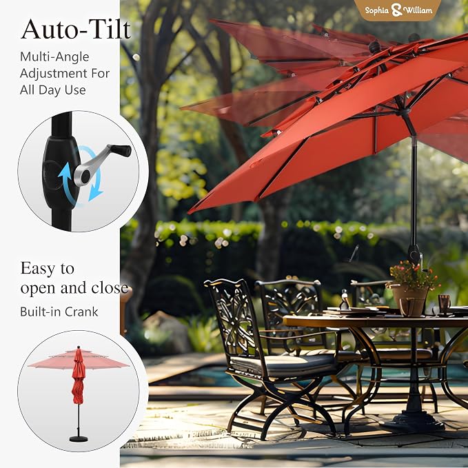 Sophia & William Metal Outdoor Patio Dining Set 6 PCS - Image 6