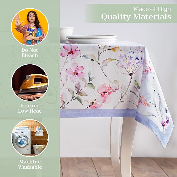 Maison d' Hermine Table Cloth Rectangle Table 100% Cotton 70 x 120 Inches - Image 3