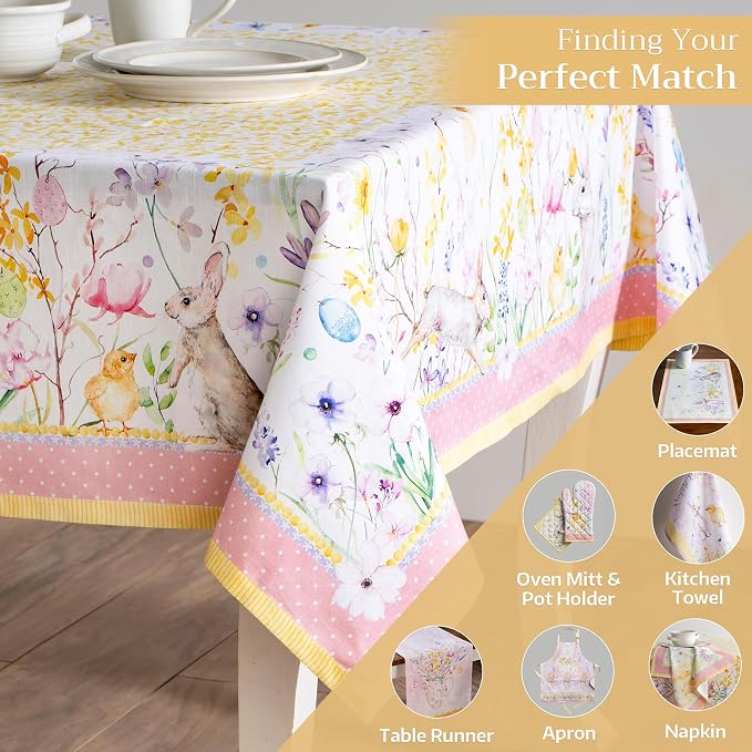 Maison d' Hermine Table Cloth Rectangle Table 100% Cotton 70 x 120 Inches - Image 5