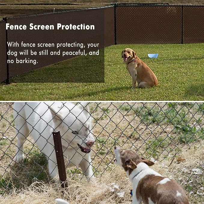 UPGRADE Privacy Fence Screen 6'x59' Brown Outdoor 90% Visibility Blockage 170 - Image 6