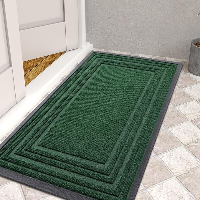 Buganda Front Door Mat Indoor Outdoor Entrance, Non-Slip Natural Rubber Doormats - Image 8
