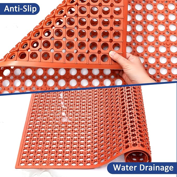 Outdoor Rubber Mat Kitchen Anti-Fatigue Entrance Floor Mats Commercial - Image 6