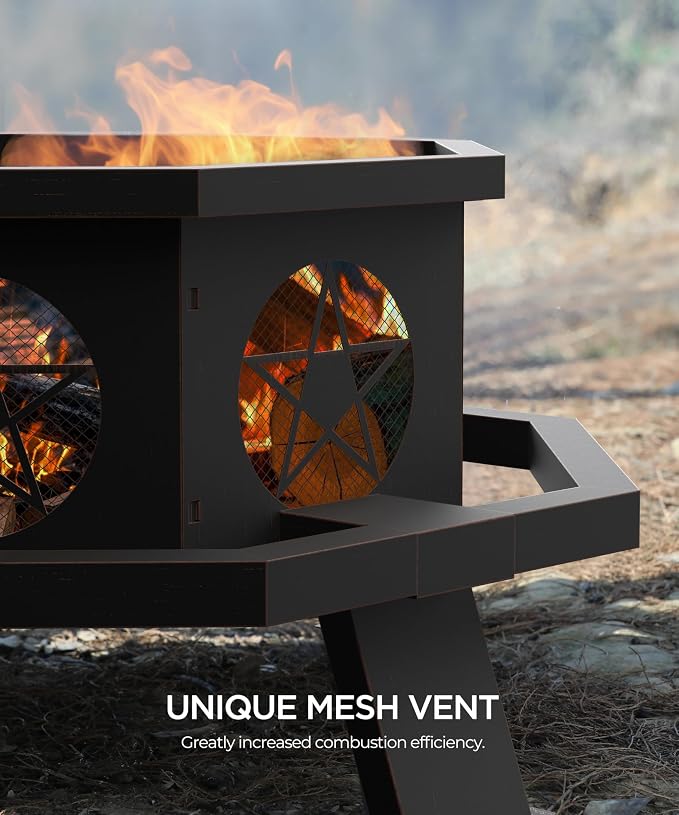 43 inch Fire Pit, Outdoor Fire Pits - Image 4