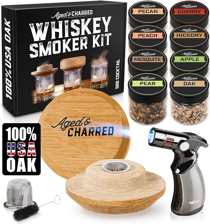 Whiskey Smoker Kit with Torch by AgedCharred