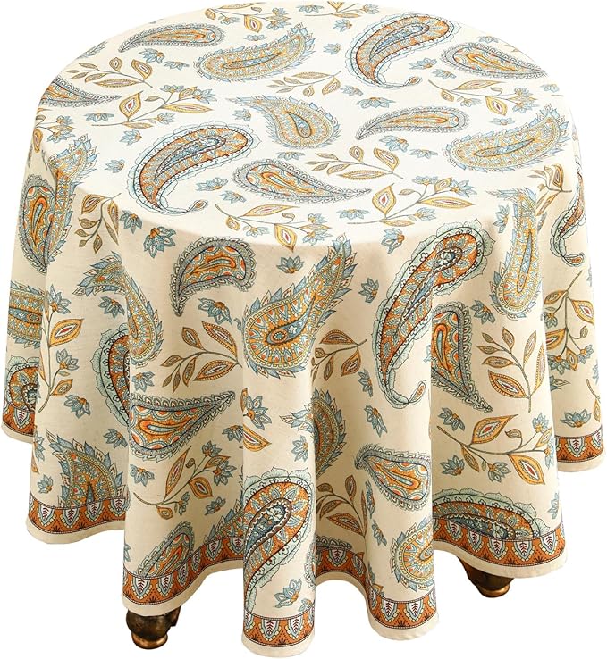 patdrea Designer Vintage French Table Cloth by Welcometopatdrea