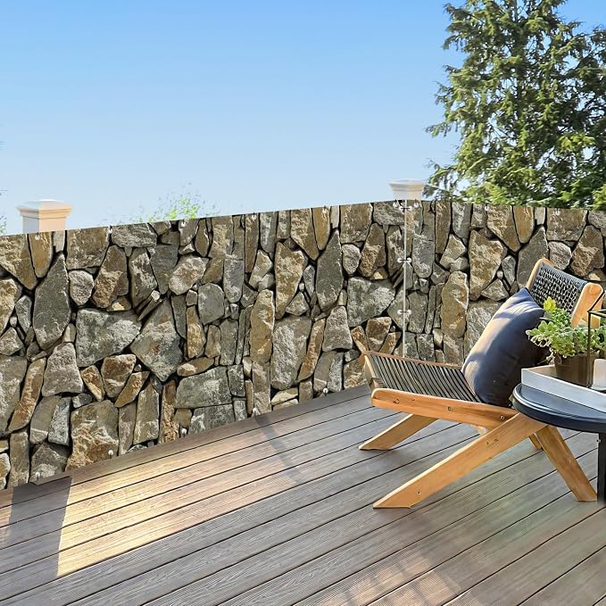UPGRADE 4'x25'Customized PVC Privacy Fence Screen by UPGRADE