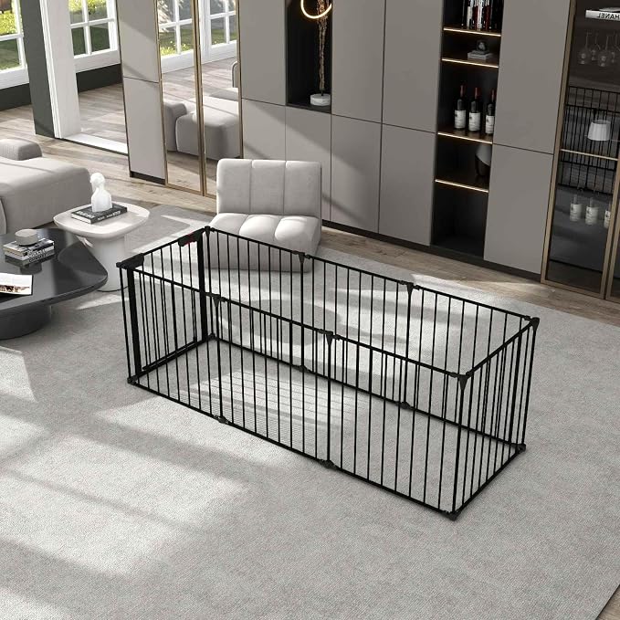 8-Panel Configurable Metal Safety Gate Play Yard - Image 6