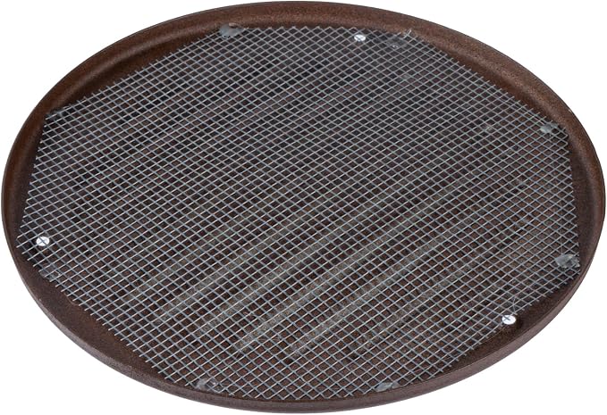 Round Ventilation Grille / 6'' Inch Inside Measurement/Black Metal Air Vent - Image 5