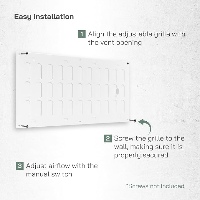 Vent Systems 16" x 8" Inch Metal Air Vent Grille - Image 5