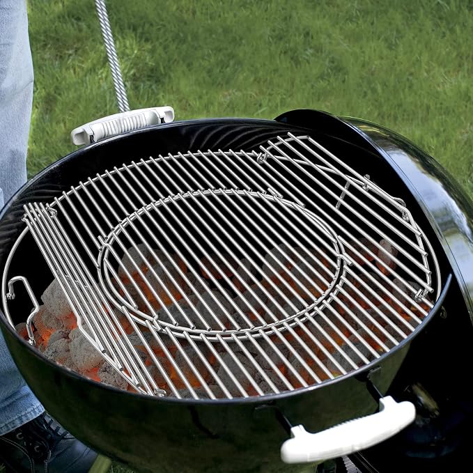 onlyfire Double-Side Hinged Cooking Grate, Gourmet BBQ System Replaced Grilling - Image 6