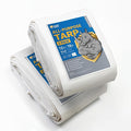 GUARD SHIELD Tarps Heavy Duty Waterproof 12x16 Feet White Poly Tarp Cover by GUARDSHIELD