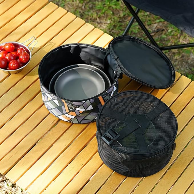 Camping Tableware Bag, Outdoor Hiking Plate Dish Bowl Storage Bag BBQ - Image 4