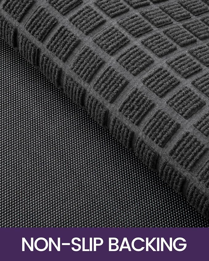 DEXI Front Door Mat Outside Entrance, 17x29 Rubber Entry Doormat Heavy Duty - Image 6