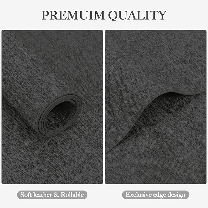 Faux Leather Heat Resistant Placemats Set of 8 – Waterproof Oilproof Wipeable - Image 4