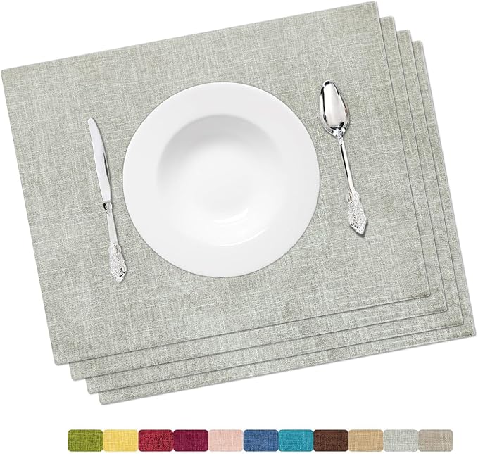 Placemat Set-Washable Place Mats by HOMEYNICE