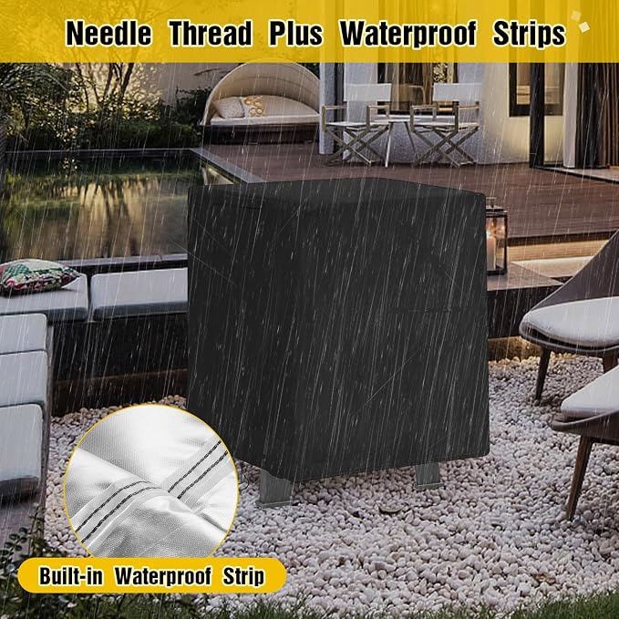 POMER Fire Pit Cover for Panovue Chiminea Fire Pit 45", Waterproof and - Image 5